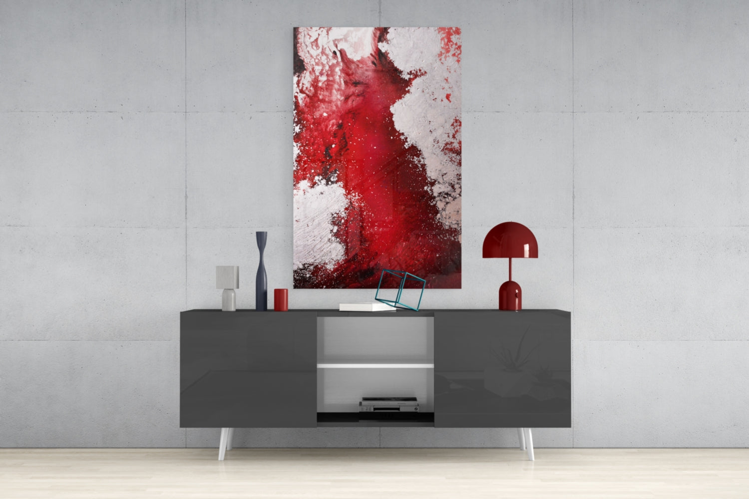 Colors of Abstraction Glass Wall Art.