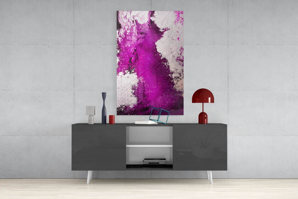 Colors of Abstraction Glass Wall Art.