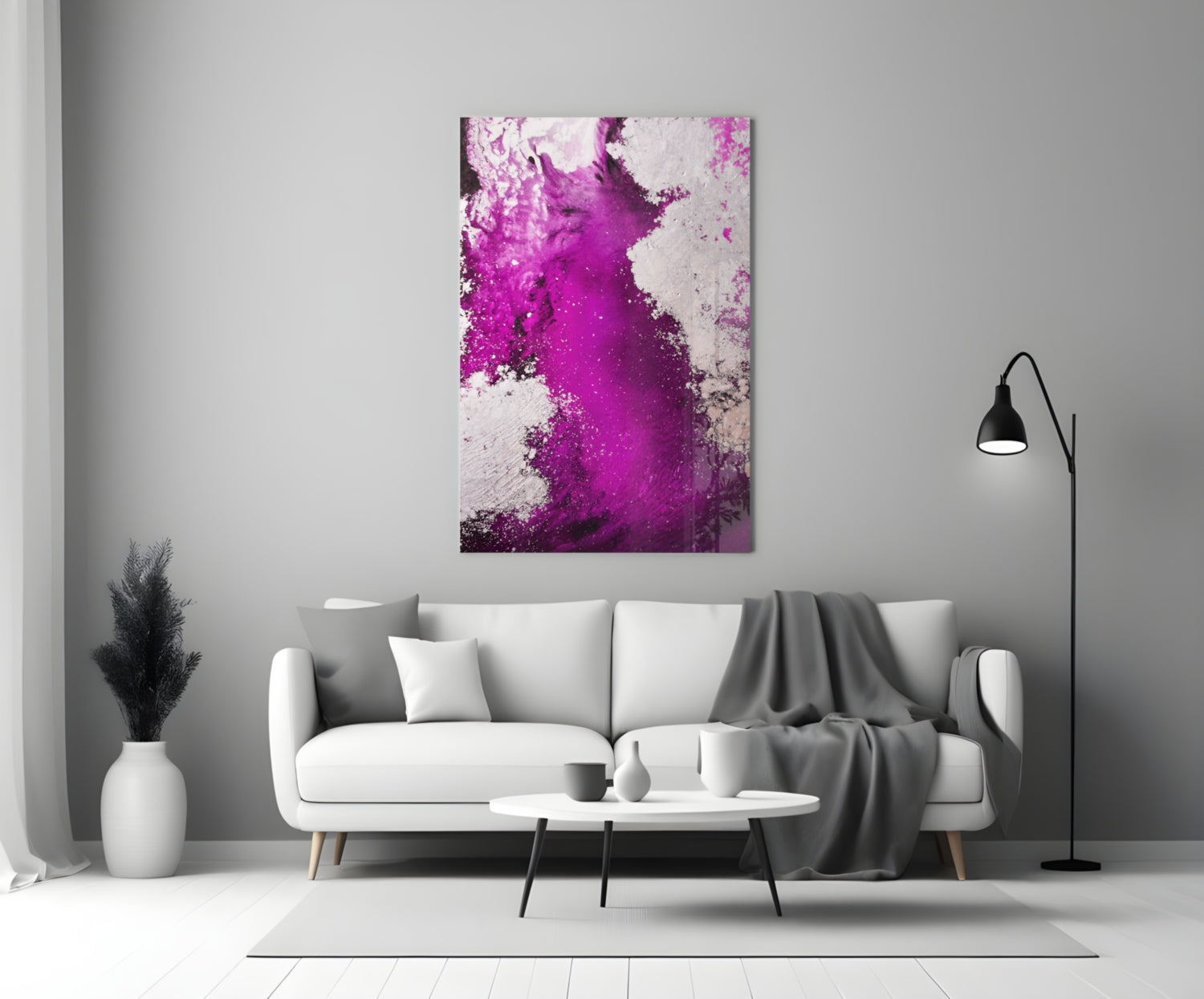 Colors of Abstraction Glass Wall Art.