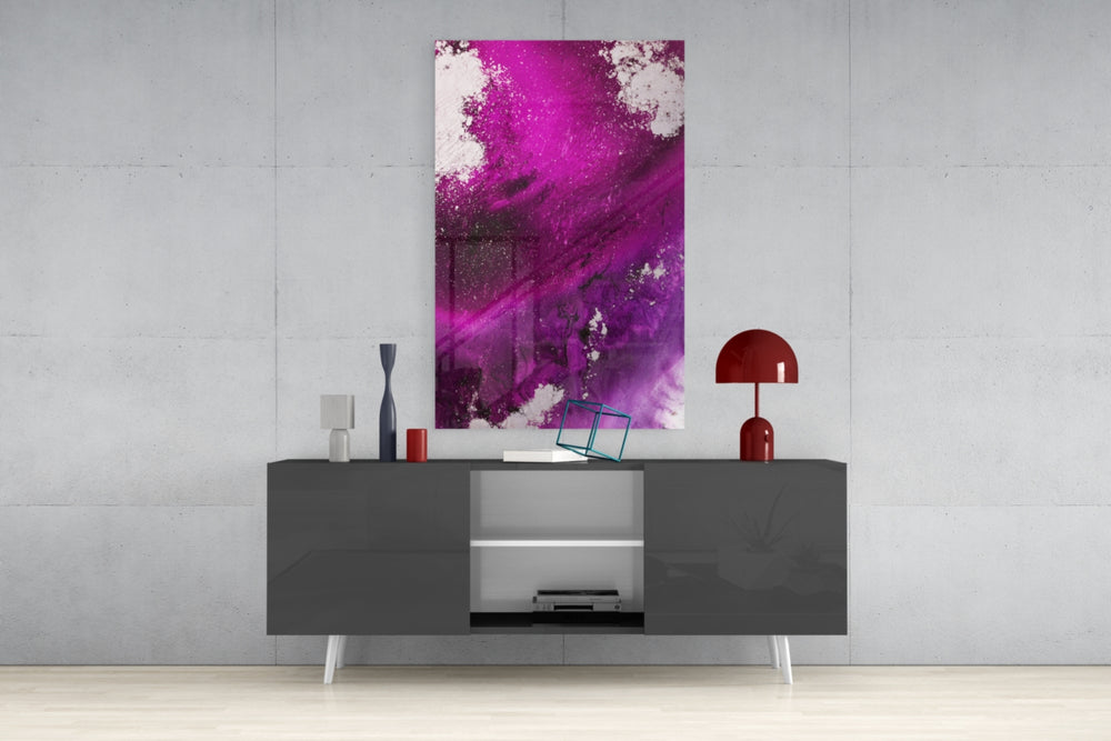 Colors of Abstraction Glass Wall Art.