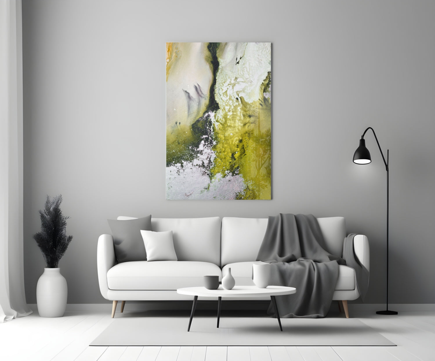 Colors of Abstraction Glass Wall Art.