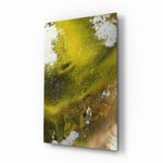 Fluid-minimalist panel bringing earthy calm to a contemporary lounge