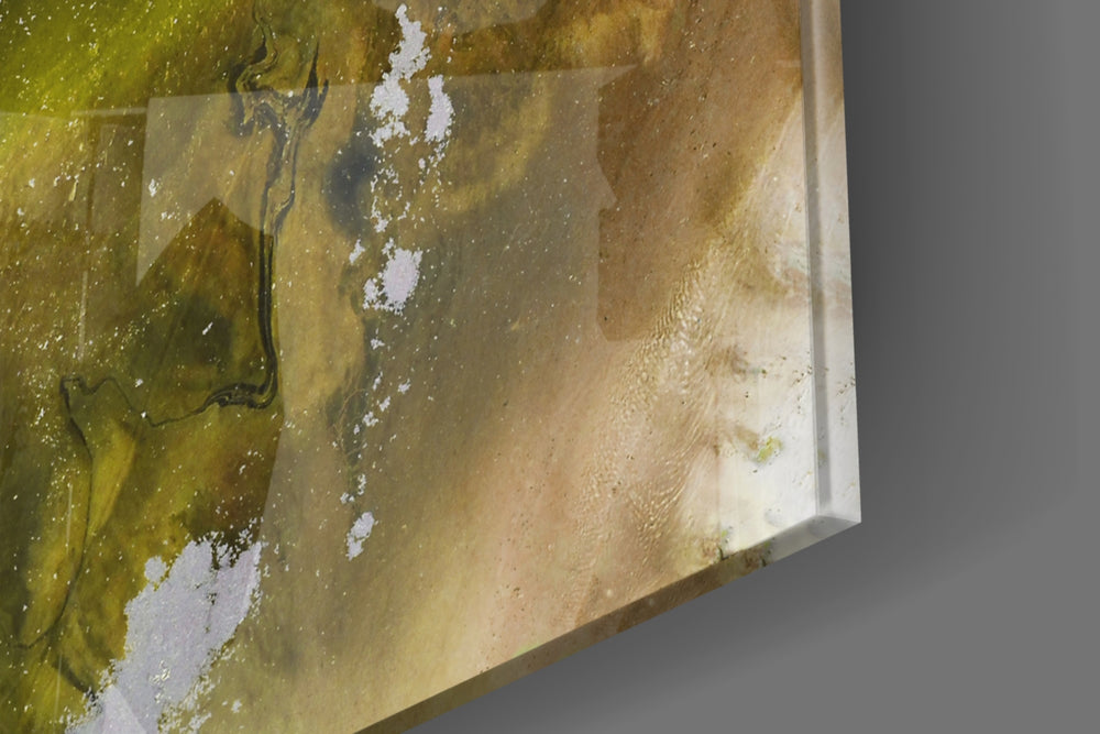 Colors of Abstraction panel catching window light to reveal its earthy calm