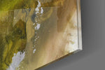 Colors of Abstraction panel catching window light to reveal its earthy calm