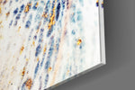 Abstract panel catching window light to reveal its luxe shimmer