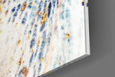 Abstract panel catching window light to reveal its luxe shimmer