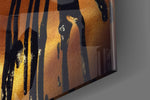 Stain panel catching low light to reveal its dramatic contrast