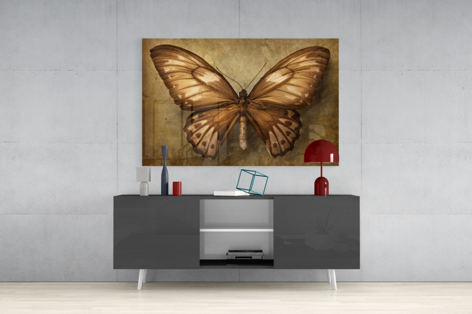 Butterfly Glass Wall Art.