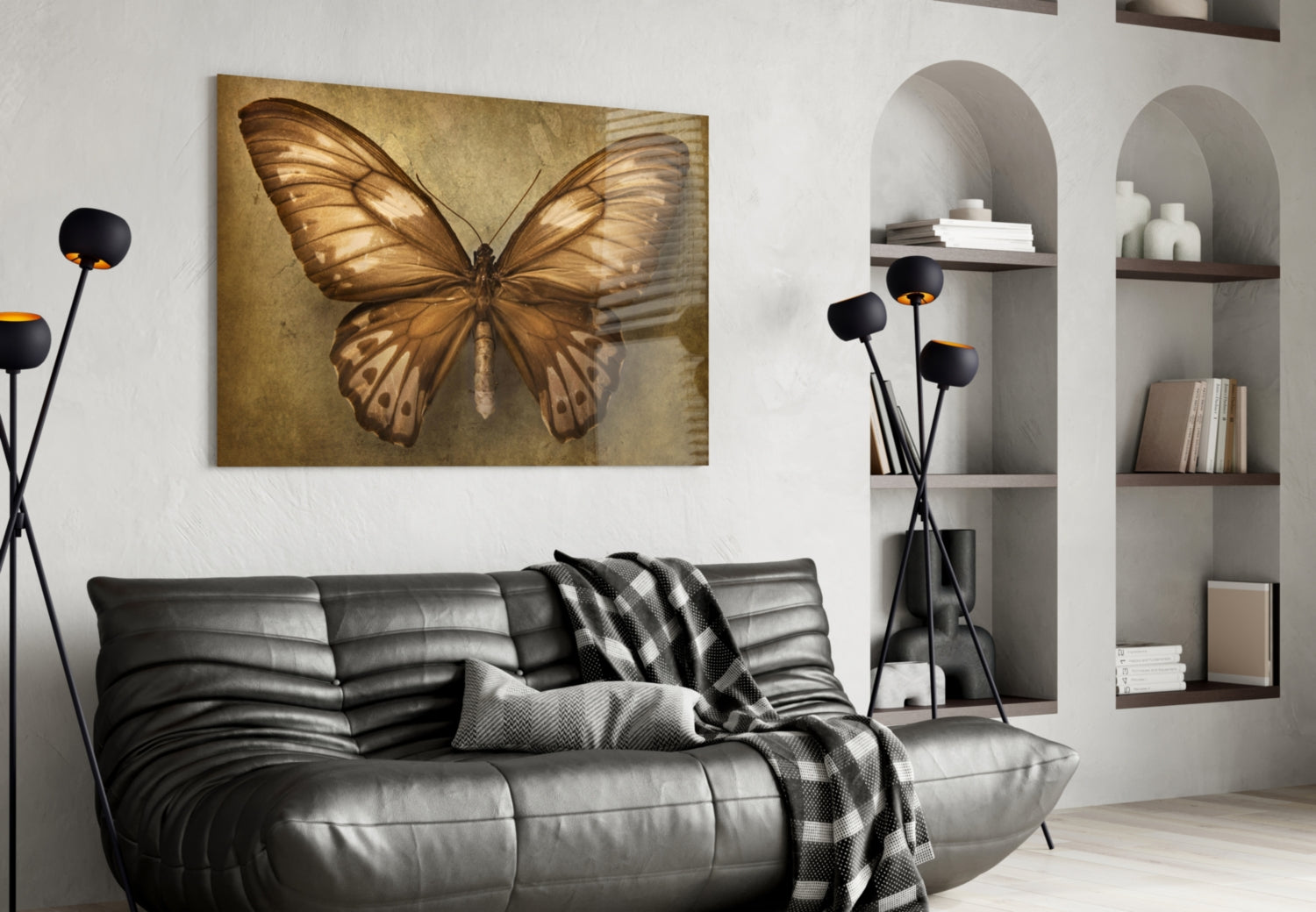 Butterfly Glass Wall Art.