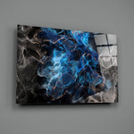 Energy close-up showing cobalt and copper plasma swirls on charcoal