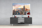 New York City Glass Wall Art.