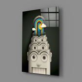 Rainbow Machine close-up showing stacked pearl face with rainbow rising from crown