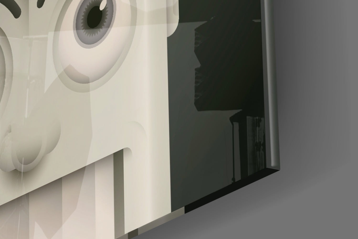 Rainbow Machine Glass Wall Art.