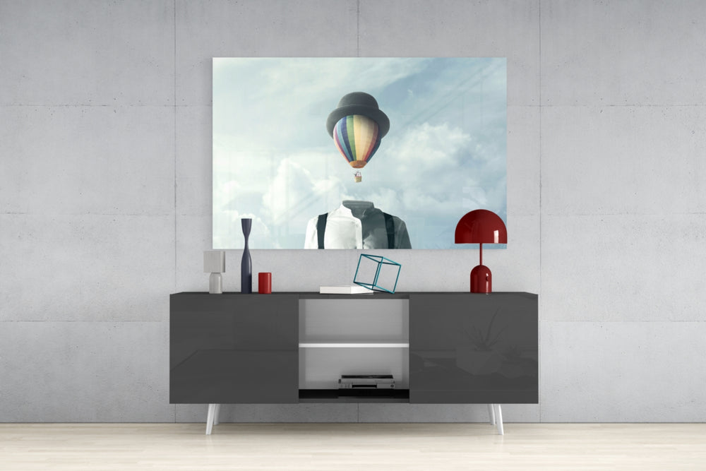 Balloon Heads Glass Wall Art.