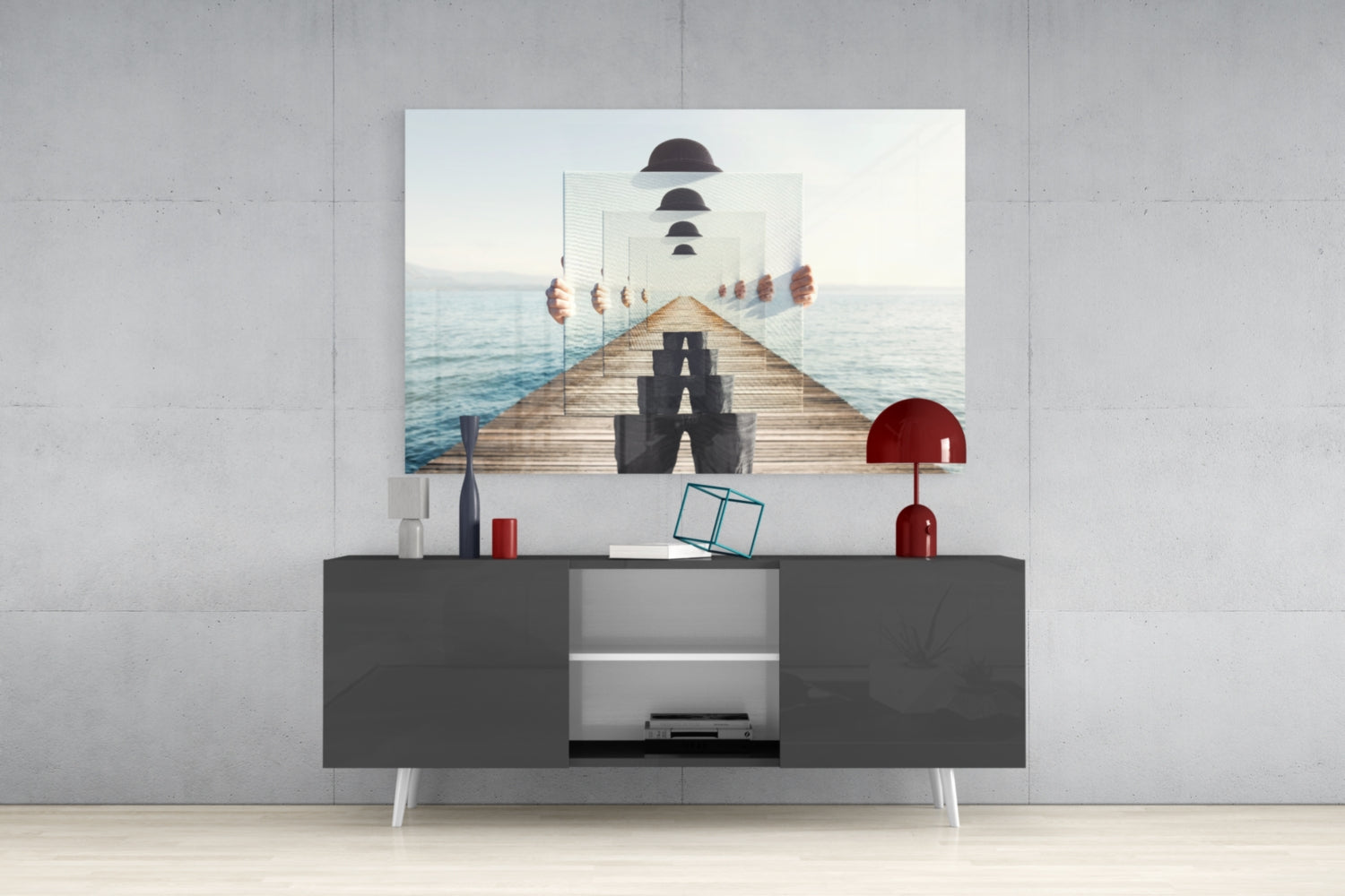 Loop Glass Wall Art.