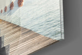 Loop panel catching window light to reveal its luminous depth
