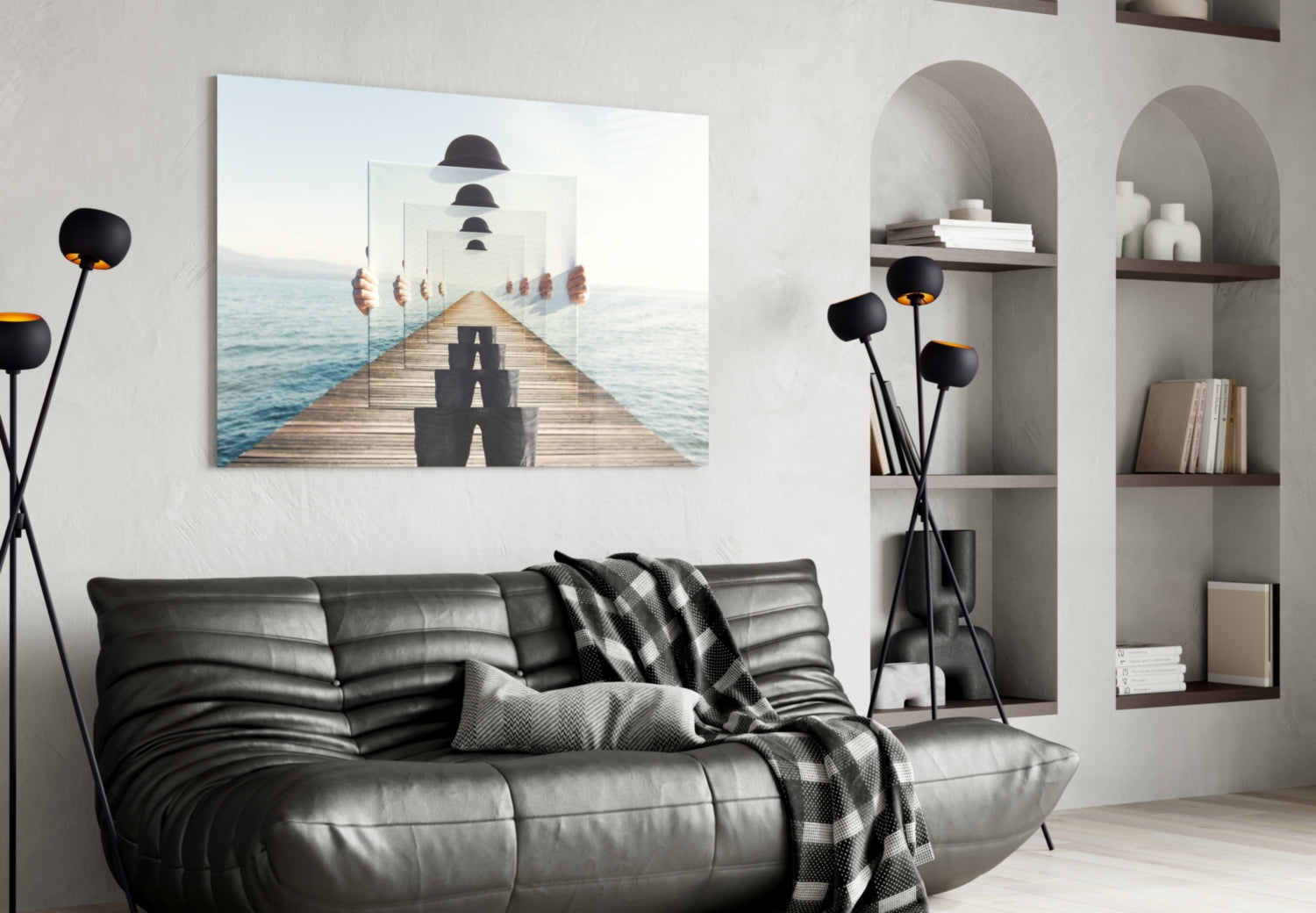 Loop Glass Wall Art.