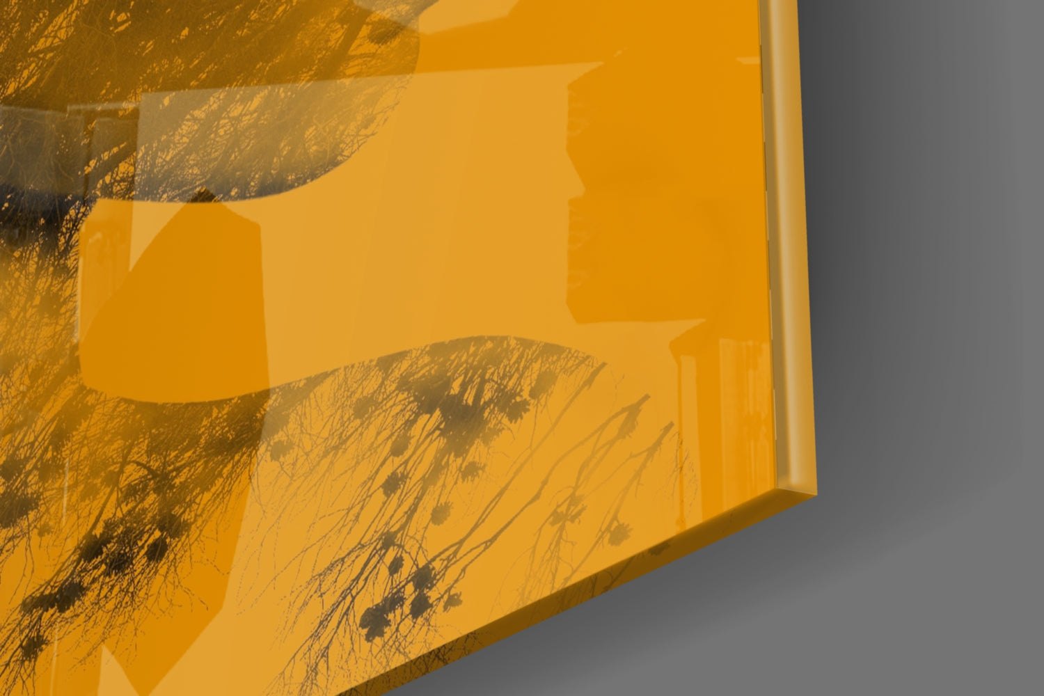 Woman Bird Glass Wall Art.