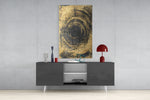 Abstract Loop Glass Wall Art.