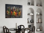 Spices glass print enhancing a restaurant with cinematic drama