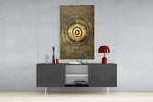Abstract Loop Glass Wall Art.