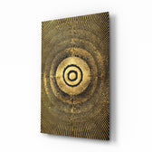 Optical-luxury panel bringing luxurious drama to a contemporary study