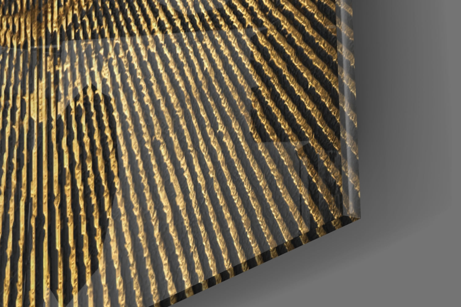 Abstract Loop Glass Wall Art.