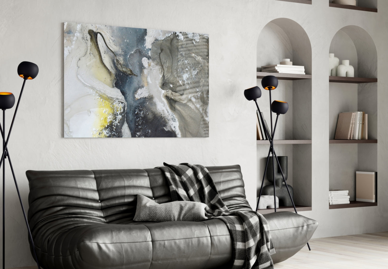 Marble Glass Wall Art.