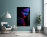 Serenity panel adding editorial mood to a gaming room