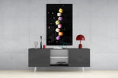 Macarons Glass Wall Art.