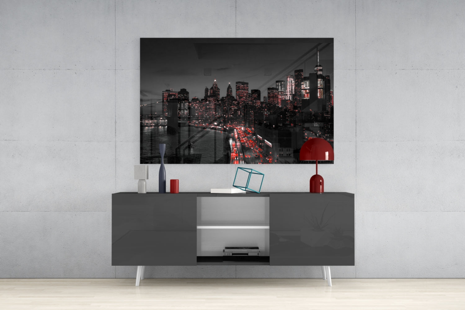 Gotham City Glass Wall Art.
