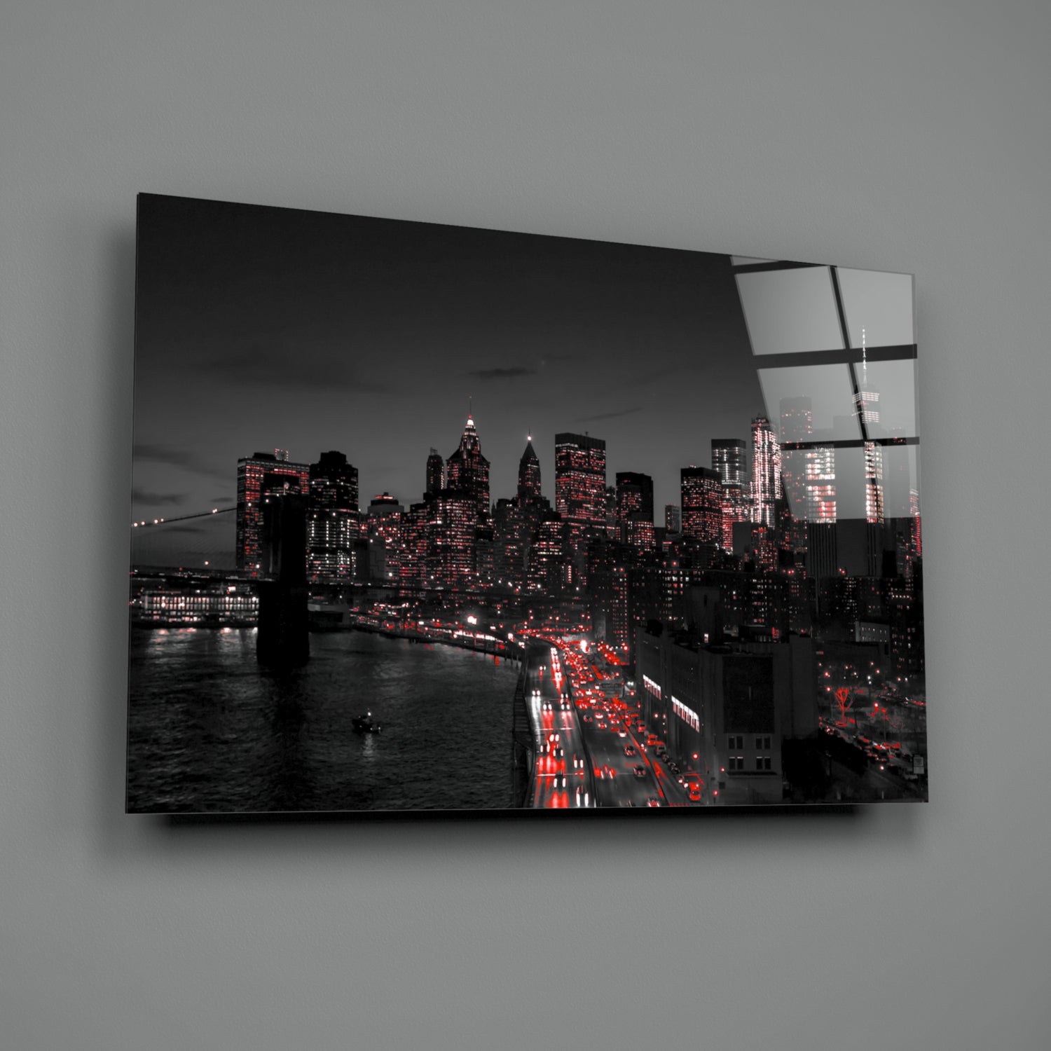 Gotham City Glass Wall Art.
