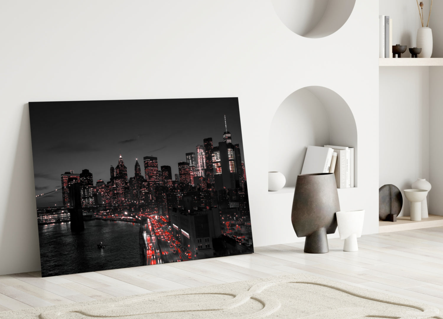 Gotham City Glass Wall Art.