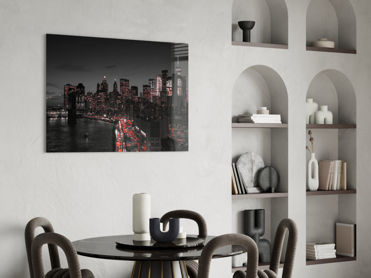 Gotham City Glass Wall Art.