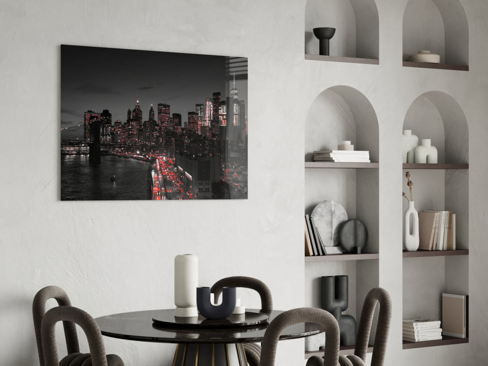 Gotham City Glass Wall Art.