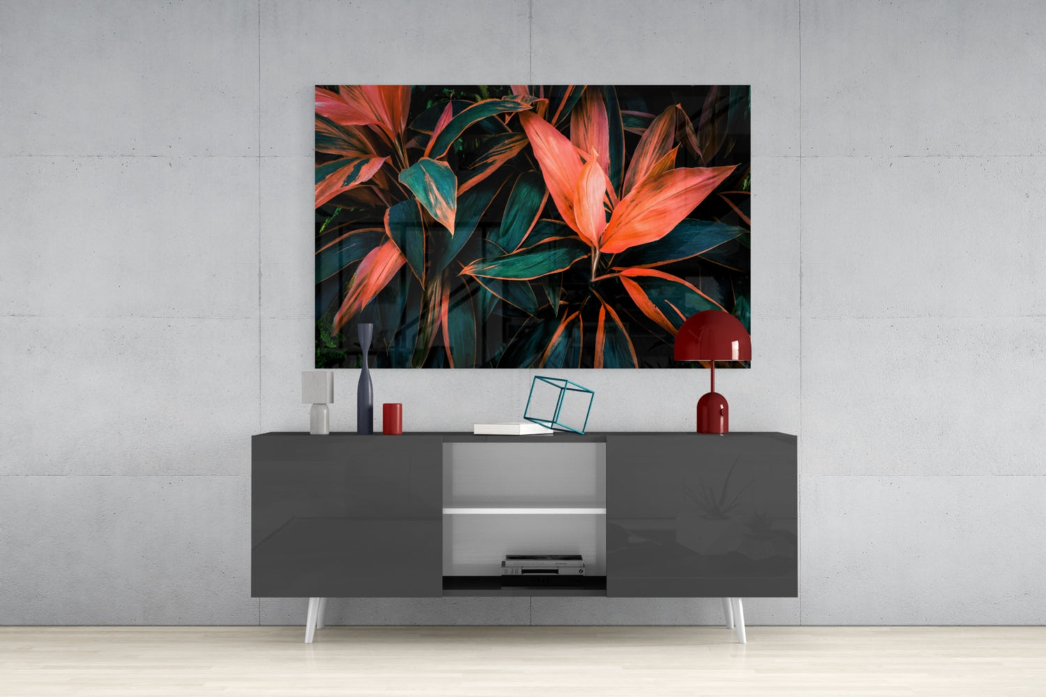 Flower Glass Wall Art.