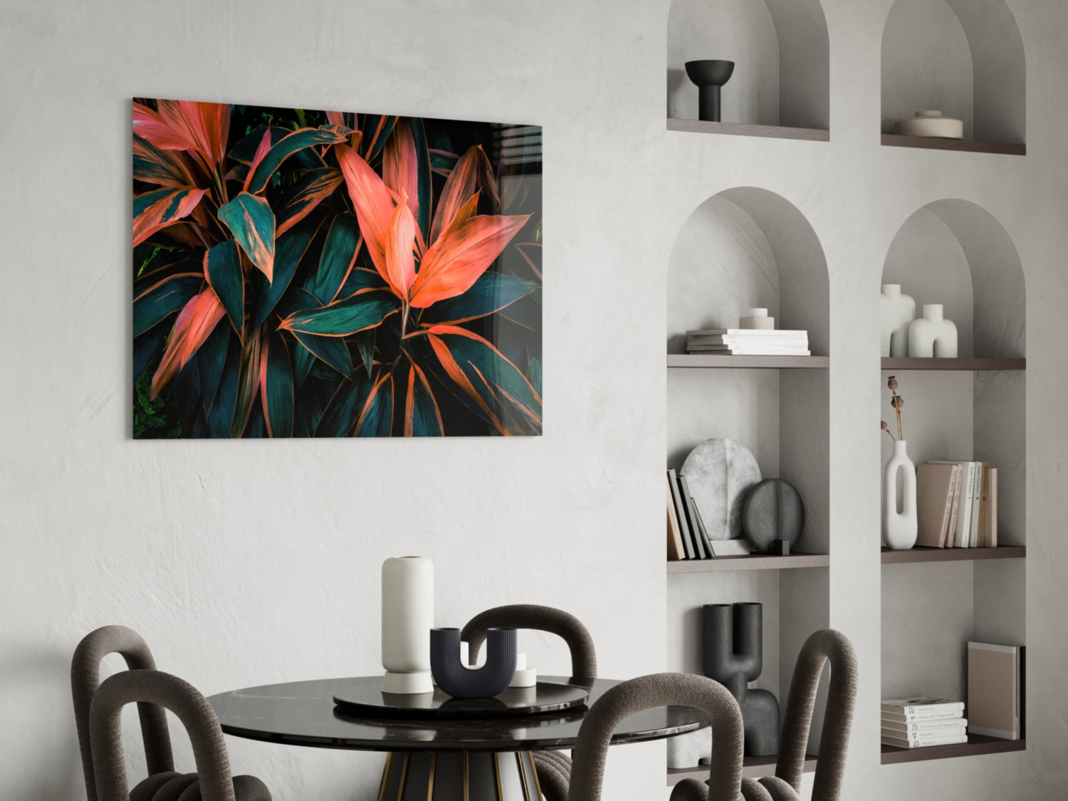 Flower Glass Wall Art.