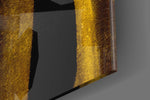 Yellow Story panel catching low light to reveal its dramatic warmth