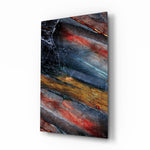 Macro-mineral panel bringing bold drama to a contemporary lounge