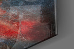 Abstract panel catching window light to reveal its dramatic depth