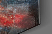 Abstract panel catching window light to reveal its dramatic depth