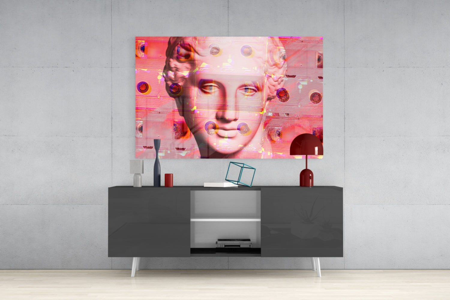 Sculpture Glass Wall Art.