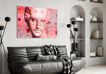 Sculpture panel adding editorial mood to a living room