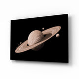 Saturn Glass Wall Art.