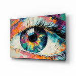 Expressionist-portrait panel bringing bold drama to a contemporary lounge