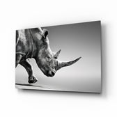 Noir-wildlife panel bringing bold drama to a contemporary hallway
