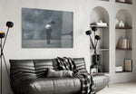 Storm in Thoughts panel adding editorial mood to a living room