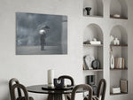 Storm in Thoughts glass print enhancing an office with cinematic calm