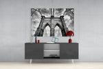 Brooklyn Bridge Glass Wall Art.