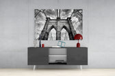 Brooklyn Bridge Glass Wall Art.